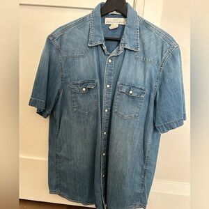 H&M Men's Blue Denim Shirt